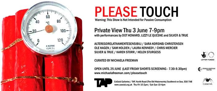Please Touch at TAP, Westcliff - June 4th - June 25th, - Free Entry