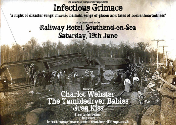 Infectious Grimace (Feat. Charlot Webster, The Tumbledryer Babies + Greg Kiss) at The Railway Hotel, Southend - Free