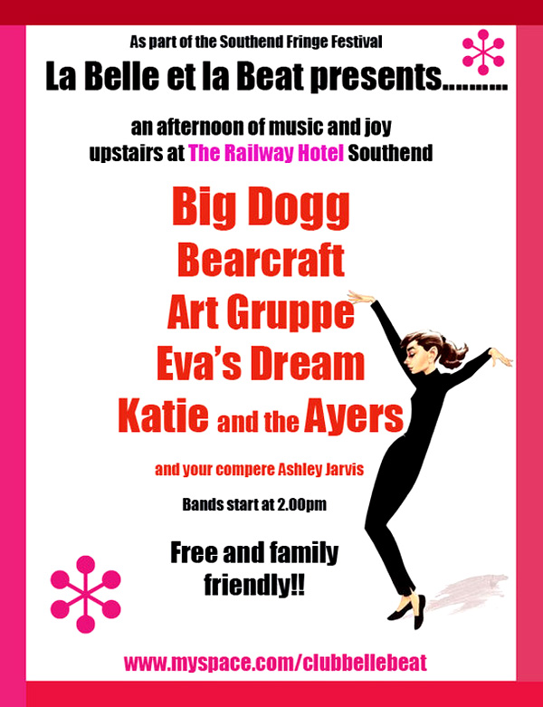 Belle Et La Beat at The Railway Hotel, Southend - Free Entry - 2pm - 5:30pm