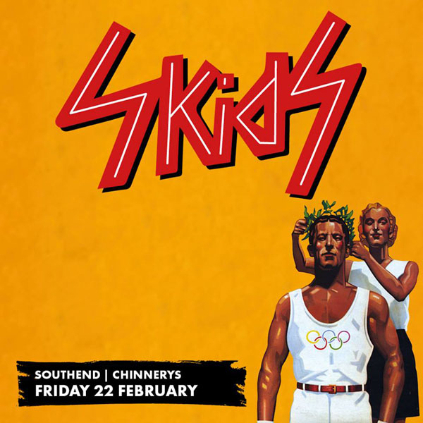 The Skids + The Ramonas - Live at Chinnerys, Southend-on-Sea, Essex, Friday February 22nd, 2019 - Poster
