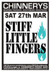 Stiff Little Fingers - Live at Chinnerys, Saturday March 27th, 2010