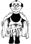 The Vicars Logo - Sticker