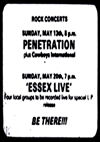 Penetration - Live at The Chancellor Hall - Advert