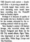 Rock Contest (Featuring The Machines) - At The Queens Hotel - Evening Echo - 22.08.77