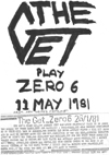 The Get - Live at The Zero 6 - 11.05.81 - Poster