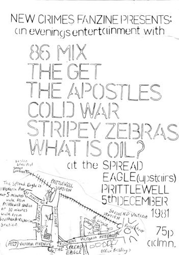 The Get - Live at The Spread Eagle - 05.12.81 - Poster