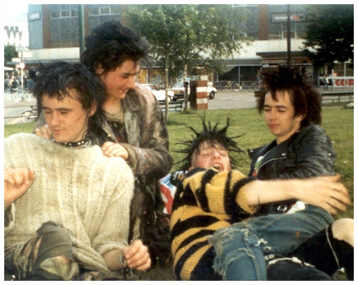 Slug, Johnny, Tony and Pigeon - June 1985