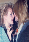 Karen and Kathy at Kronstadt Grand Gig 1983