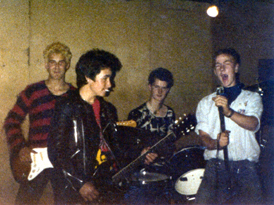 The Bleding Pyles 1980 - Spencer, Martin, Steve and Lee
