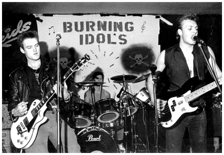 The Burning Idols live at Reids - 1986 - Photograph by Giacomino Parkinson - #1