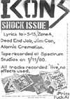 The Icons - Shock Issue - Lyric Booklet to Demo