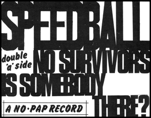 'No Survivors' Press Advert