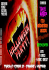 Southend Fringe Festival Fundraiser - Halloween Party - Trash Monroe plus The Fighting Cocks plus Surfquake plus Greenleaf 56 - Chinnerys, October 29th, 2009 - Poster