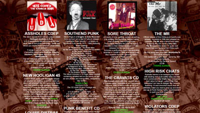 Punk Rocker - News item on Southend Punk Volume One CD