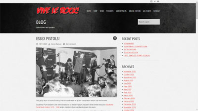 Vive Le Rock! - News item on Southend Punk Volume One CD