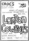 The London Cowboys - Live at Crocs - 19.08.83 - Flyer