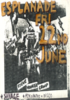 Steve Hooker Group / Savage / Psychopaths - Live at The Esplanade - 22.06.79 - Poster