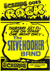 The Steve Hooker Band - Live at Scamps - 10.07.80 - Poster