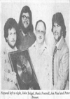 John Seigal, Denis Fewtrell, Jon Paul & Peter Brewer - Photograph From Evening Echo, Early 1980's 