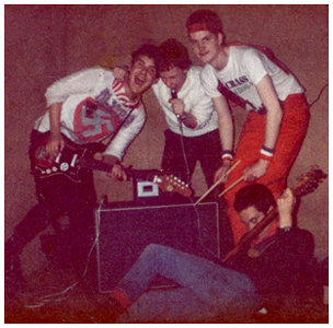 The Bleeding Pyles 1980 -  Spencer, Lee, Steve and Spiderman