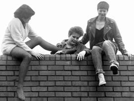 The Vandals - L-R: Kim, Alf and Sue (Photograph care of Richard Seager's Archive)